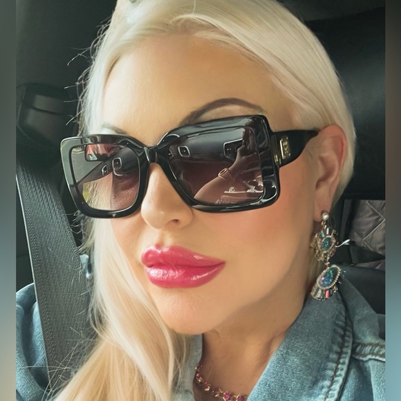 LAST 1! EVIL EYE! Rhinestone and Faux Pearls Large Colorful Dangle Earrings! - Picture 2 of 9